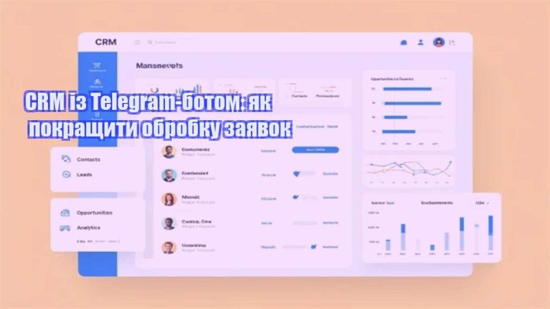 crm iz telegram botom yak pokrashhyty obrobku zayavok