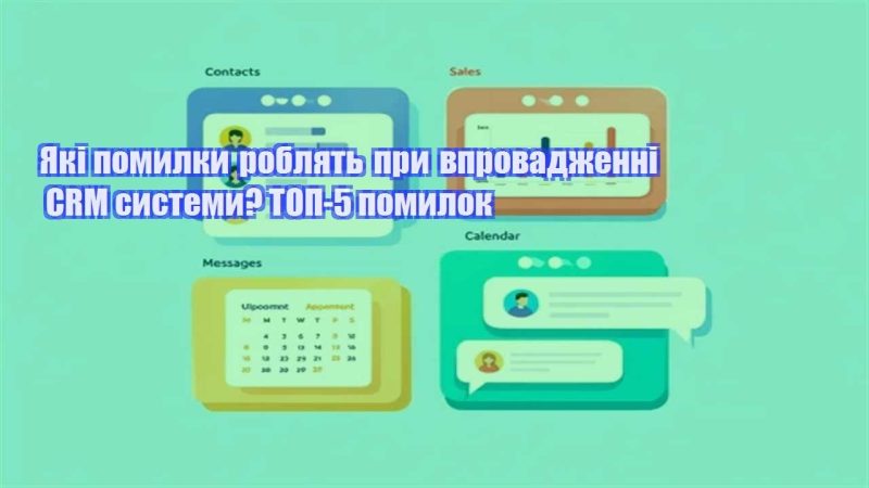 yaki pomylky roblyat pry vprovadzhenni crm systemy top 5 pomylok